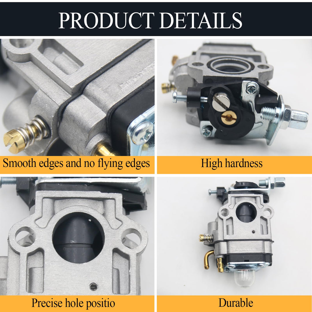 Carburateur Débroussailleuse 52cc 49cc 43cc, Kits de Carburateur pour Moteur avec Joint
